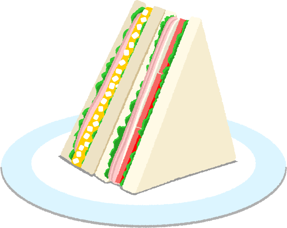 サンドイッチのイラスト 無料イラスト いらすとchocotto